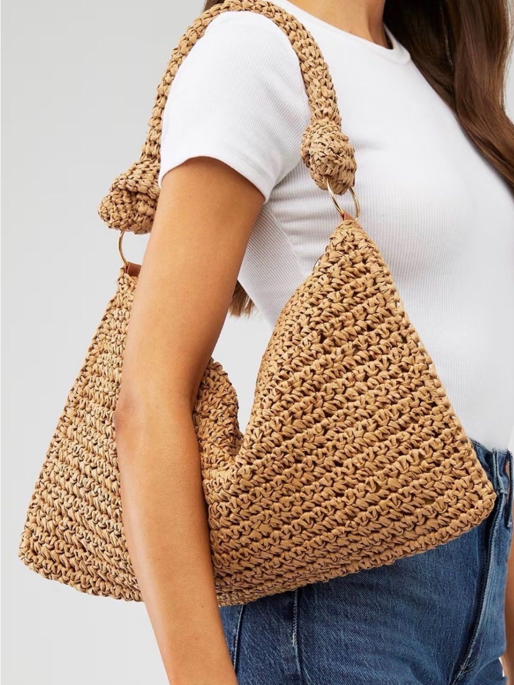 REVOLVE 8 Other Reasons Shelly Crochet Bag Khaki - Picture 4 of 4
